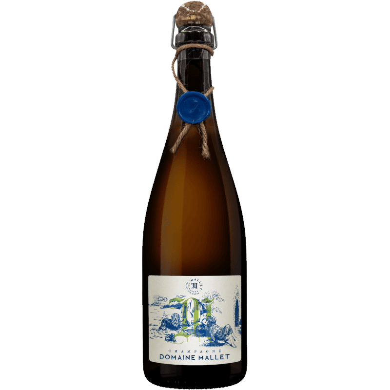 Champagne Domaine Mallet - Tirage Agrafe Sous Liège Jaargang 2018